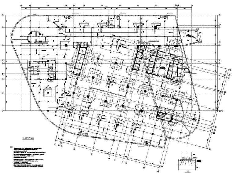 办公楼施工图建筑资料下载-[上海]地上18层框架剪力墙结构商业办公楼建筑结构施工图