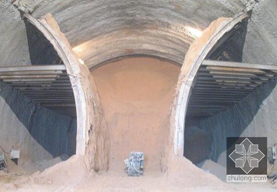 [甘肃]隧道施工技术培训193页（开挖支护量测）-双侧壁导坑法