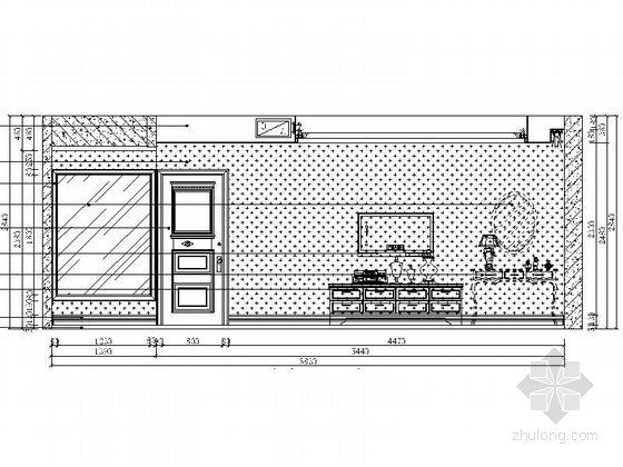 [南宁]简约温馨四居室室内设计CAD施工图-[南宁]简约温馨四居室室内设计立面图