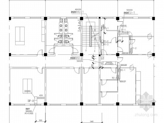 净化室空调施工方案资料下载-无菌室净化空调系统设计施工图（AHU系统）