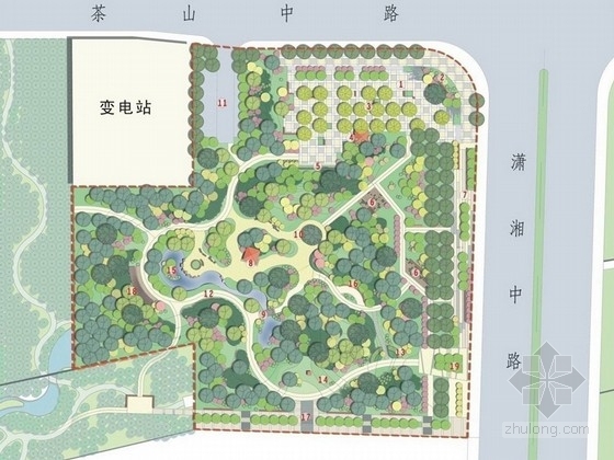 滨江景观设计节点分析资料下载-[长沙]茶文化主题滨江综合公园景观设计及初步设计两套方案
