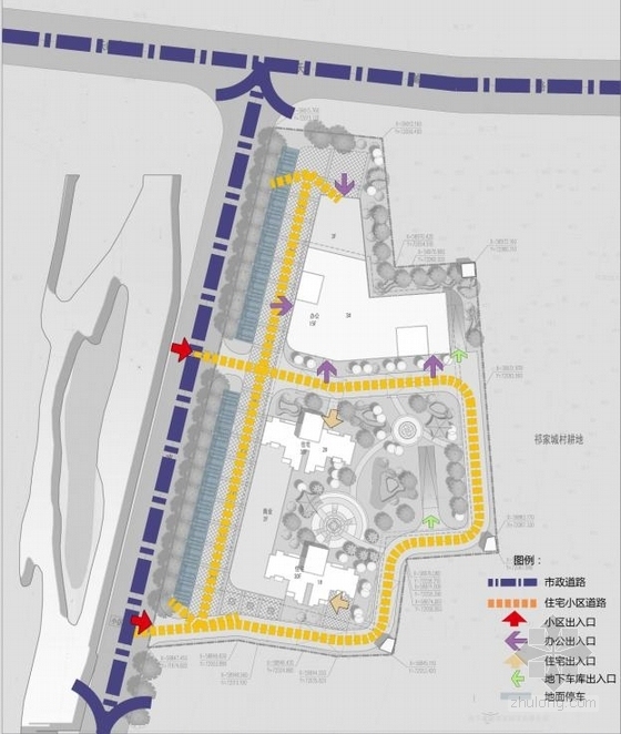 [青海]现代artdeco风格高层城市综合体及单体建筑设计方案文本-现代artdeco风格高层城市综合体及单体建筑分析图