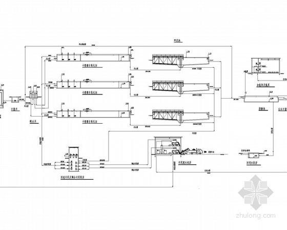 污水处理厂设计图氧化沟资料下载-[宁夏]城区污水处理厂设计图