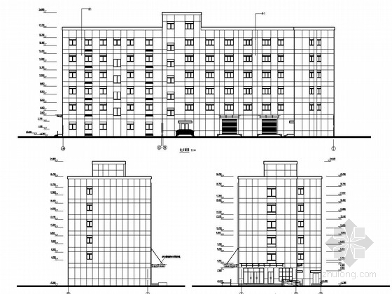 水厂剖面资料下载-六层框架结构水厂综合楼结构施工图（含建筑图）