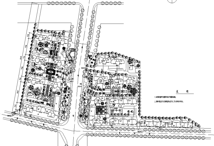 最全绿地规划设计平面图CAD108套-大型小区总图
