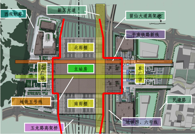 大悬挑结构的设计资料下载-深圳北站63m大悬挑结构施工技术总结