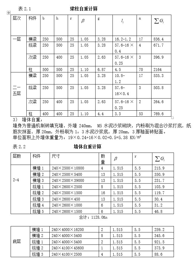 框架商住楼（计算书、建筑、结构图）-8、计算