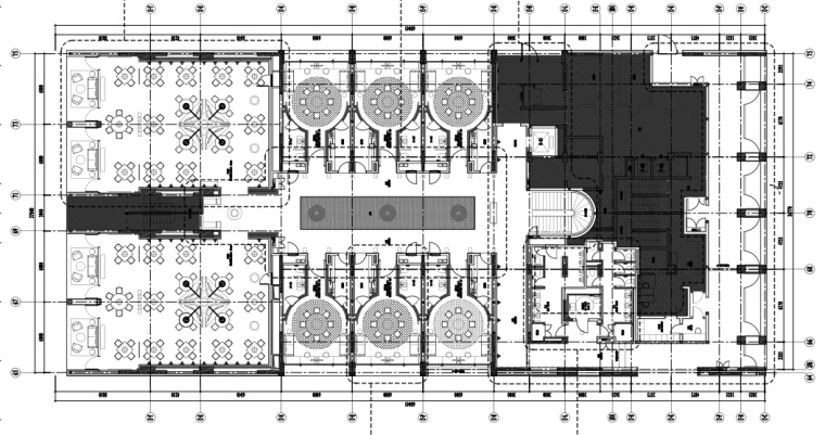 JAYA-恒禾置地五缘湾璞尚酒店中餐厅方案+施工图-中餐厅一层平面索引图