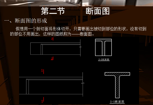 建筑识图与制图讲义课件-断面图表示