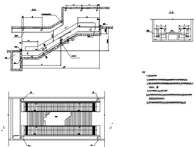 深基坑施工设置扶梯资料下载-[江苏]地铁电扶梯施工初步设计图10张CAD