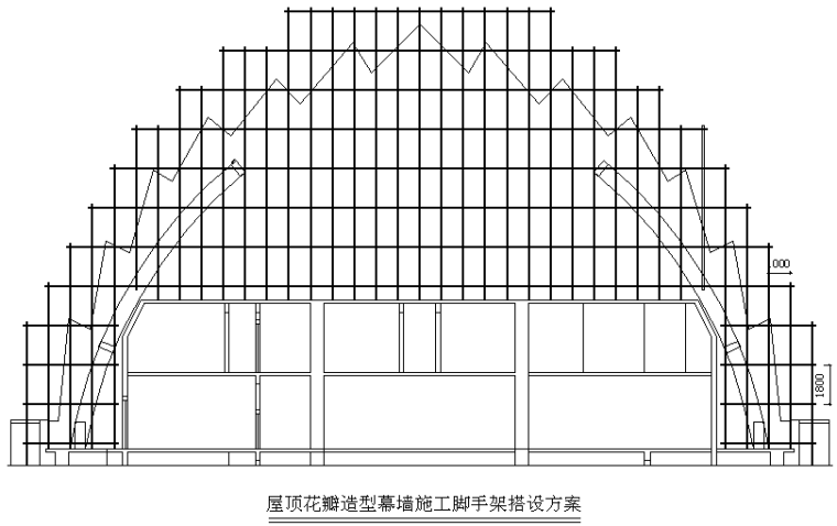 屋顶排水组织设计资料下载-广交会酒店幕墙工程施工组织设计方案