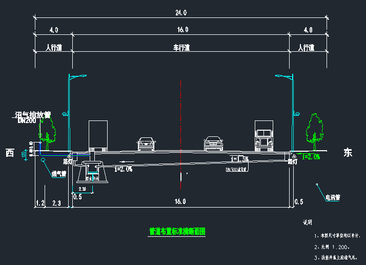 市政道路综合管网全套施工图CAD（雨污水涵洞）_50