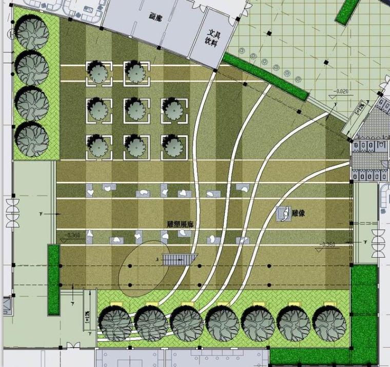 [安徽]某大学的艺术学院建筑方案文本设计JPG（50页）-平面图