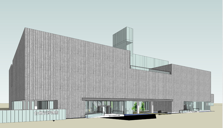 vcano的博物馆作资料下载-台州市博物馆室内室外完整设计方案sketchup模型
