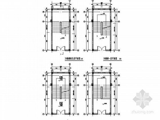 [浙江]现代风格高等院校学生宿舍楼建筑施工图（6层 24.4米）-现代风格高等院校学生宿舍楼建筑大样图