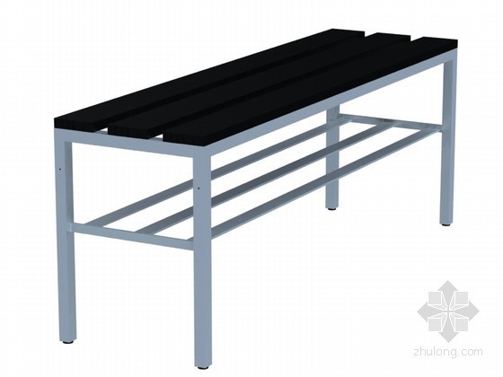 su模型石桌椅坐凳资料下载-换衣凳3D模型下载