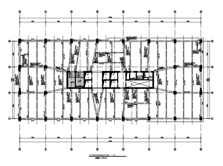 合肥华润万象城建筑图纸资料下载-25层华润框架核心筒商业办公楼结构施工图