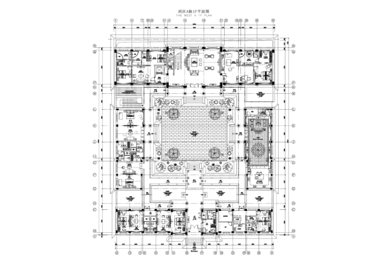 新中式起居室效果图资料下载-河源东江新中式风格别墅设计施工图（附效果图）