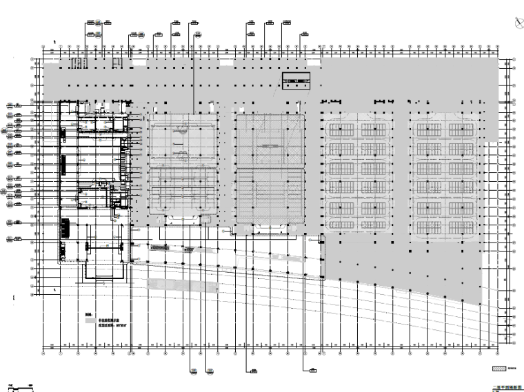 国际博览中心设计施工图（附效果图）-平面隔断图