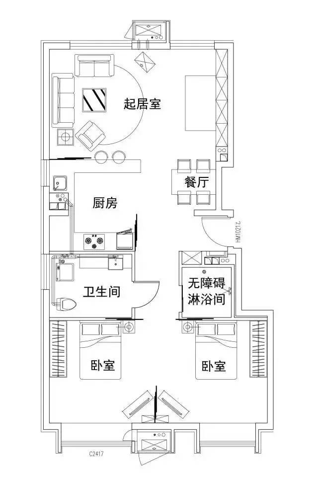 5个面积段的周期户型， 设计的几个要素_24