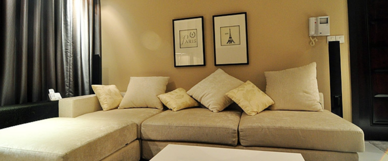 优雅现代美式住宅简约大气范室内装修设计效果图方案（22张）-沙发实景图