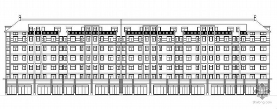 带底商的住宅楼建筑图资料下载-某六层底框商住宅楼建筑结构施工图(带阁楼)