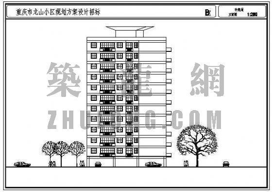 临水居住小区规划方案资料下载-重庆市龙山小区规划方案设计