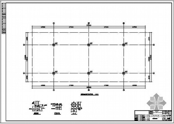 加油站牌结构大样图资料下载-某加油站双层网架结构设计图
