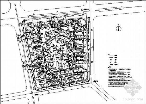小区室外总图资料下载-某大型小区排水总图
