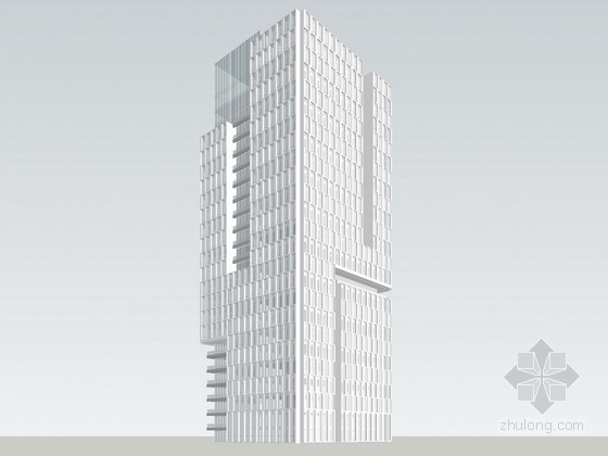 高层住宅pkpm模型资料下载-现代高层住宅SketchUp模型