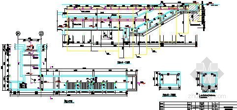 地下出入口CAD资料下载-地下出入口工程主体结构平剖面设计图