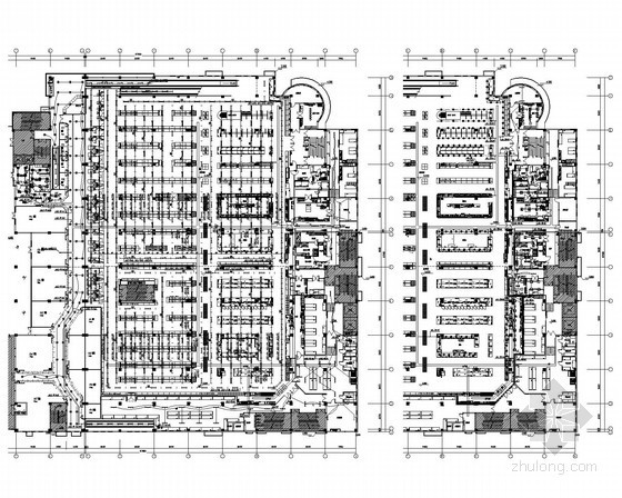 超市平面布置图两层资料下载-[江苏]大型二层连锁超市电气施工图纸