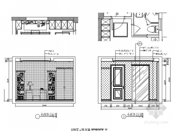 [广西]滨海小区简欧复式样板房装修图（含效果） 小孩房立面图