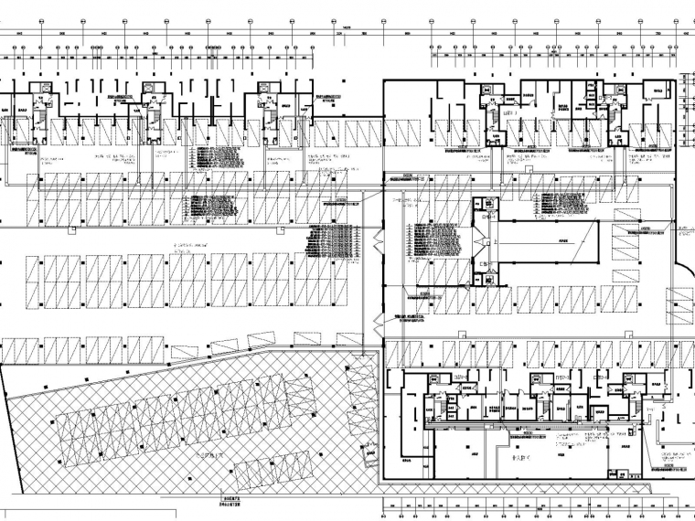 [江西]住宅小区全套电气设计施工图-地下车库平时弱电平面图.jpg