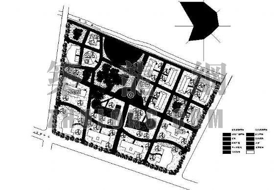 总平面布局图资料下载-小区规划总平面设计