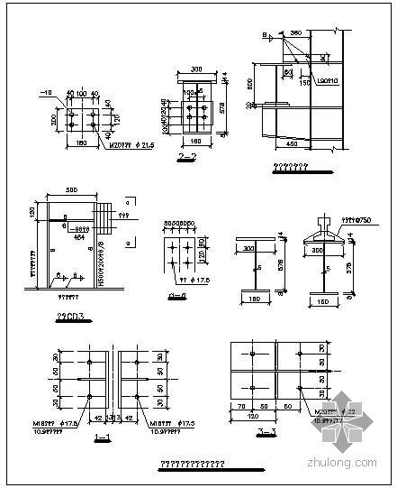 钢吊车梁设计资料下载-某钢结构吊车梁设计节点构造详图（二）
