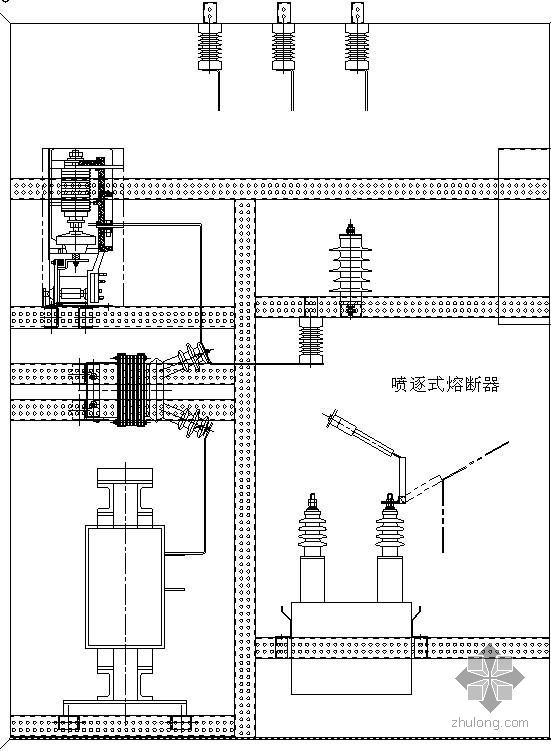 电力电容器资料下载-电容器柜安装图