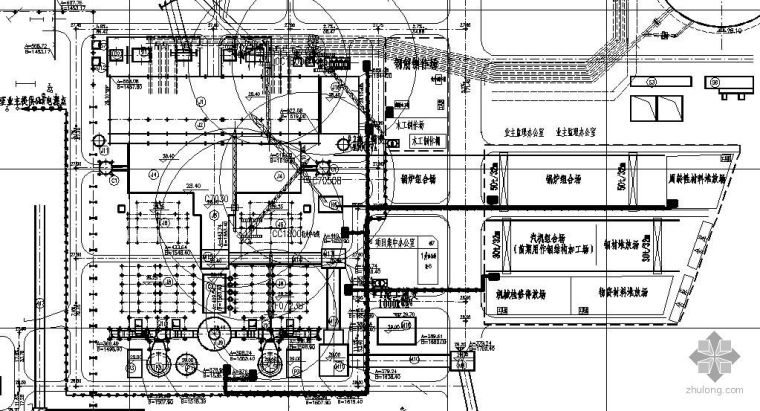 火电厂厂用电资料下载-山东某火力发电厂工程临时用电布置图