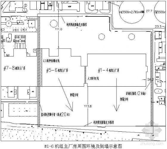 厂房防火说明资料下载-徐州某电厂主厂房爆破拆除施工方案