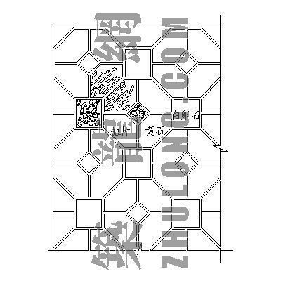 别墅瓷砖地面拼花贴图资料下载-地面拼花15