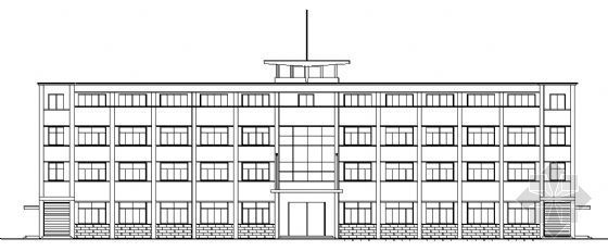 厂房门卫室cad施工图资料下载-某四层厂房综合楼建筑施工图