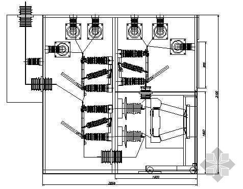 35kv充气柜原理图资料下载-35kv旁路柜装配图