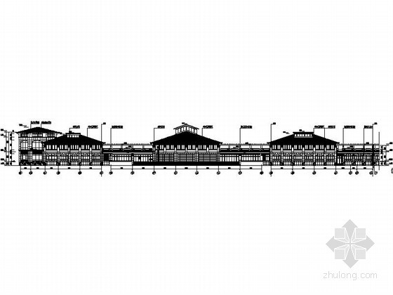 [三亚]某二层欧式高尔夫会所建筑施工图-图5