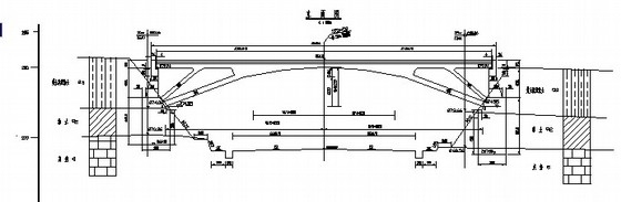 40米跨钢管桁架拱结构资料下载-刚架拱人行天桥全套图纸（跨径40米 45米 50米）