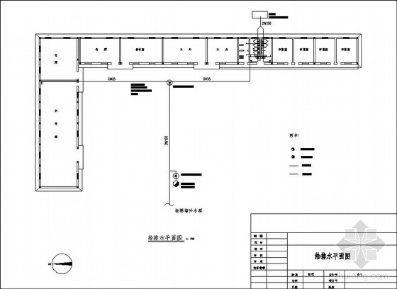 别墅建筑初步设计图资料下载-某仓库给排水初步设计设计图