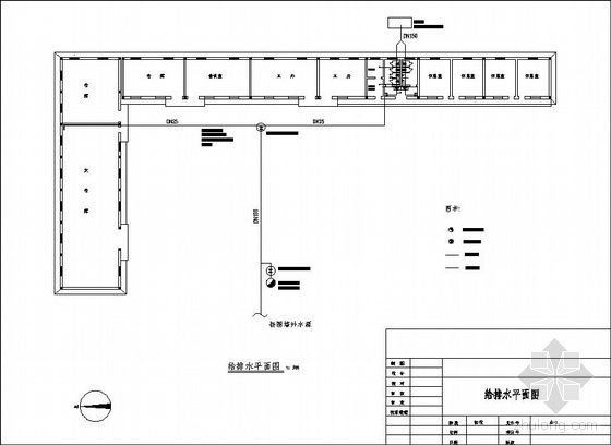 某仓库给排水初步设计设计图