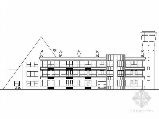 3层6班幼儿园设计CAD资料下载-[温州]某三层六班幼儿园建筑施工图
