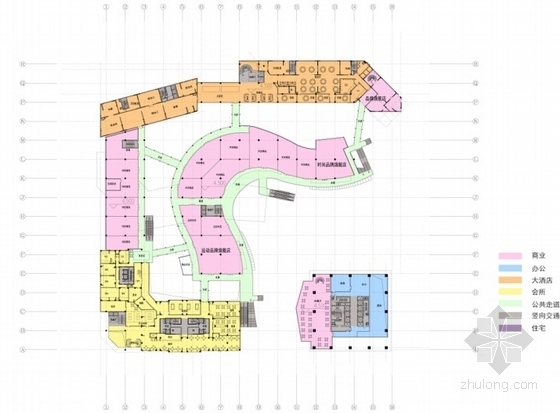 [安徽]商业区规划及单体设计方案文本-平面图
