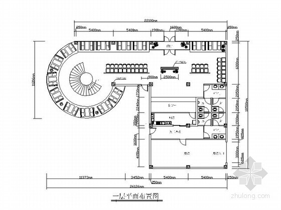 简约快餐厅装修资料下载-简洁快餐厅室内装修图