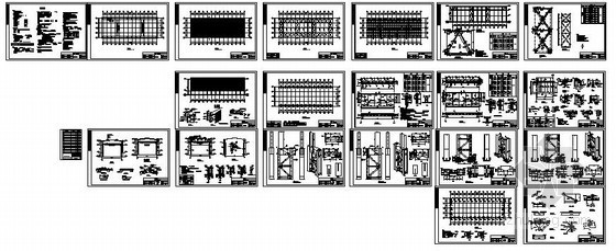 单层门钢厂房结构图纸资料下载-某冶炼钢厂房结构设计图